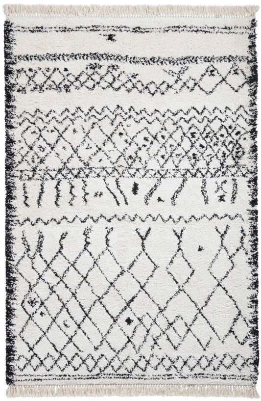 Boho 5402 Black / White Rug - Love-Rugs