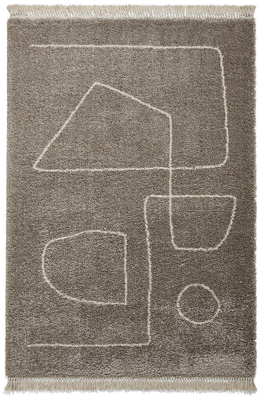Boho A474 Grey/Cream Rug - Love-Rugs