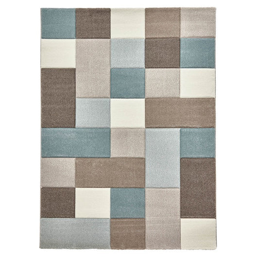 Brooklyn 646 - Beige / Blue Rug - Love-Rugs alternate image