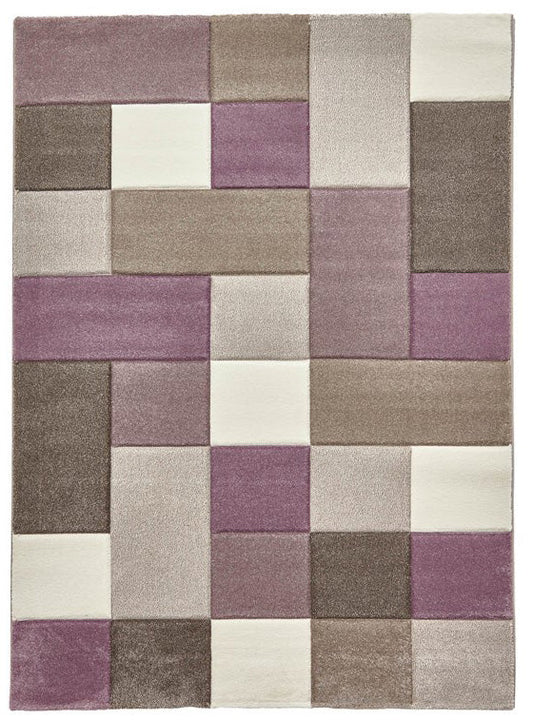Brooklyn 646 - Beige / Purple Rug - Love-Rugs alternate image
