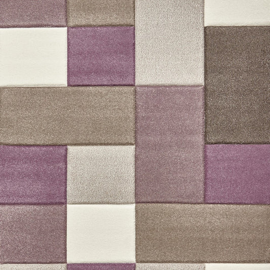 Brooklyn 646 - Beige / Purple Runner Rug - Love-Rugs alternate image