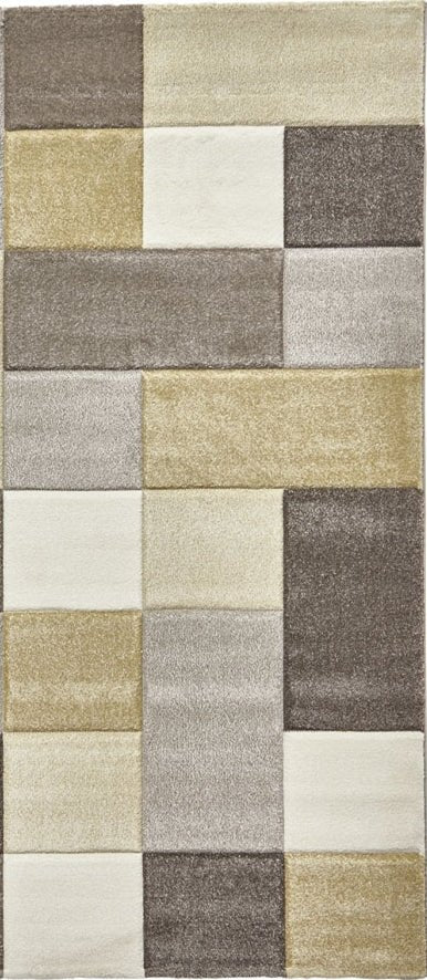 Brooklyn 646 - Beige / Yellow Runner Rug - Love-Rugs