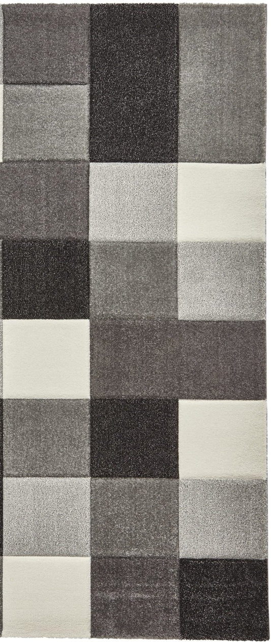Brooklyn 646 - Grey Runner Rug - Love-Rugs
