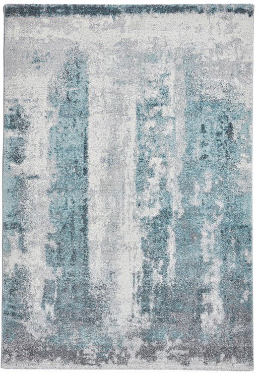 Brooklyn 8595 - Ivory / Blue Rug - Love-Rugs alternate image