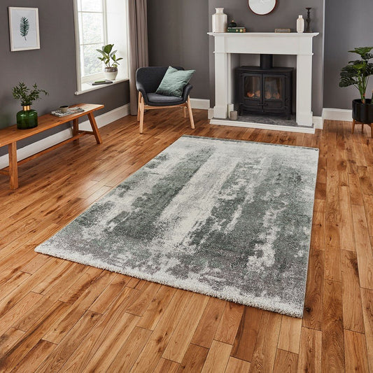 Brooklyn 8595 - Ivory Green Rug - Love-Rugs