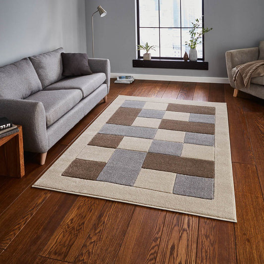 Brooklyn BRK04 - Beige / Grey Rug - Love-Rugs alternate image