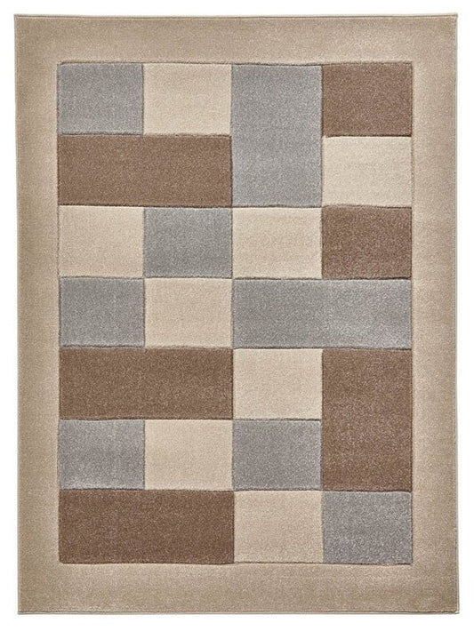 Brooklyn BRK04 - Beige / Grey Rug - Love-Rugs