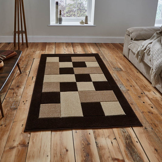 Brooklyn BRK04 - Brown / Beige Rug - Love-Rugs