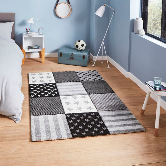 Brooklyn Kids 777 Grey Rug - Love-Rugs alternate image
