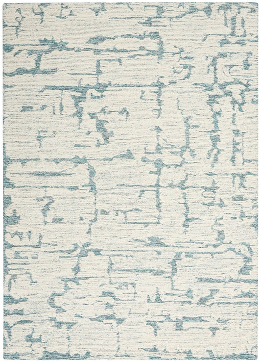 Calvin Klein Ck009 Sculptural SCL01 Teal Rug - Love-Rugs