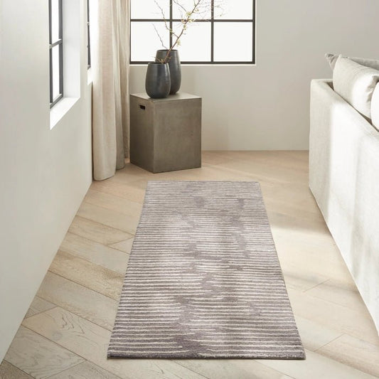 Calvin Klein CK010 Linear LNR01 Grey Runner Rug - Love-Rugs alternate image