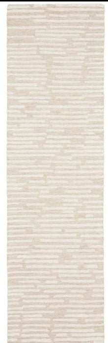 Calvin Klein CK010 Linear LNR01 Ivory Runner Rug - Love-Rugs