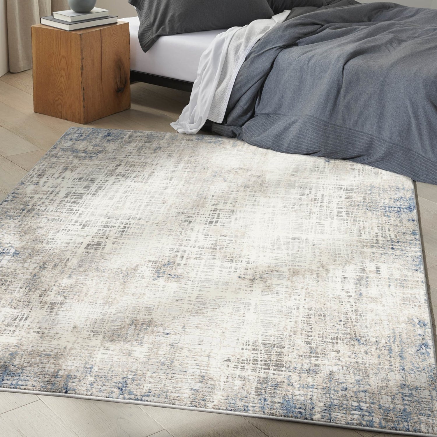 Calvin Klein Ck022 Infinity IFN01 Blue Multicolor Rug - Love-Rugs