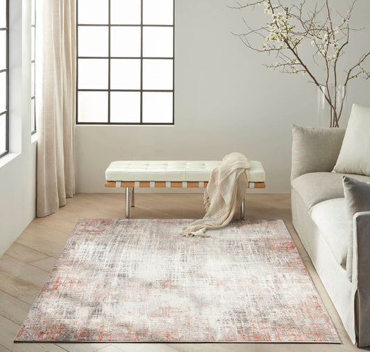 Calvin Klein Ck022 Infinity IFN01 Rust Multicolor Rug - Love-Rugs alternate image