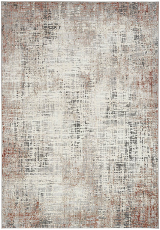 Calvin Klein Ck022 Infinity IFN01 Rust Multicolor Rug - Love-Rugs