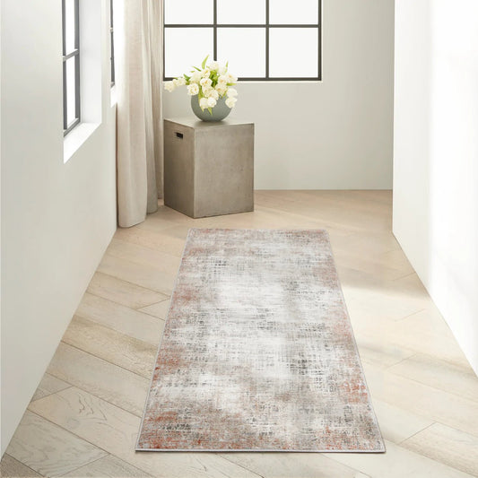 Calvin Klein Ck022 Infinity IFN01 Rust Multicolor Runner Rug - Love-Rugs
