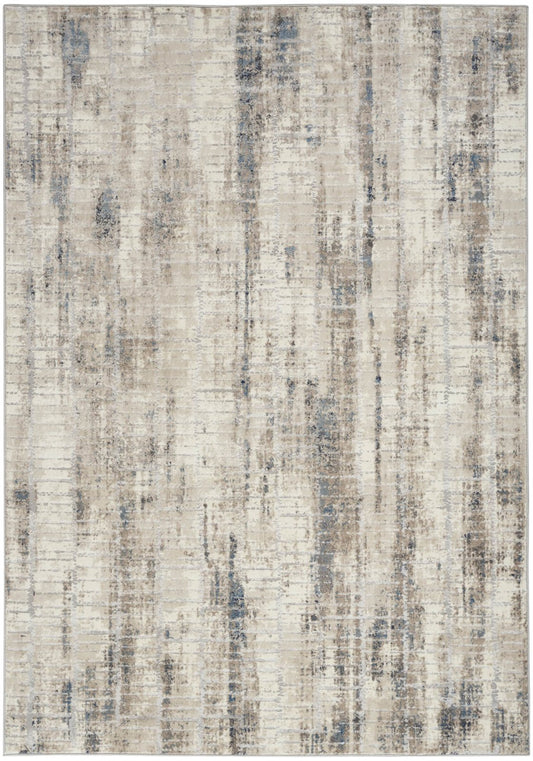 Calvin Klein Ck022 Infinity IFN02 Ivory/Grey/Blue Rug - Love-Rugs