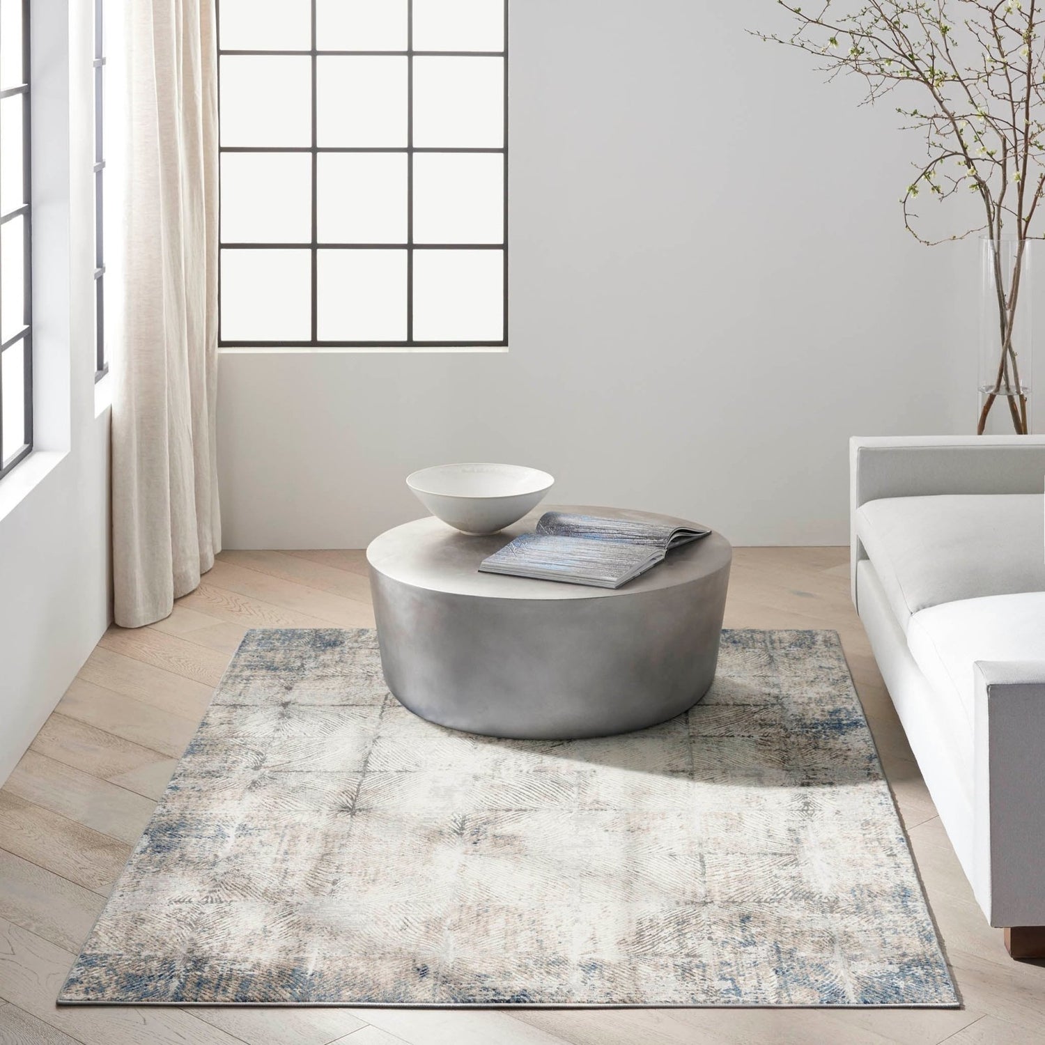 Calvin Klein Ck022 Infinity IFN03 Ivory/Grey Rug - Love-Rugs