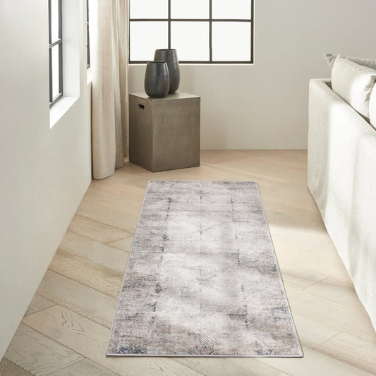 Calvin Klein Ck022 Infinity IFN03 Ivory/Grey Runner Rug - Love-Rugs