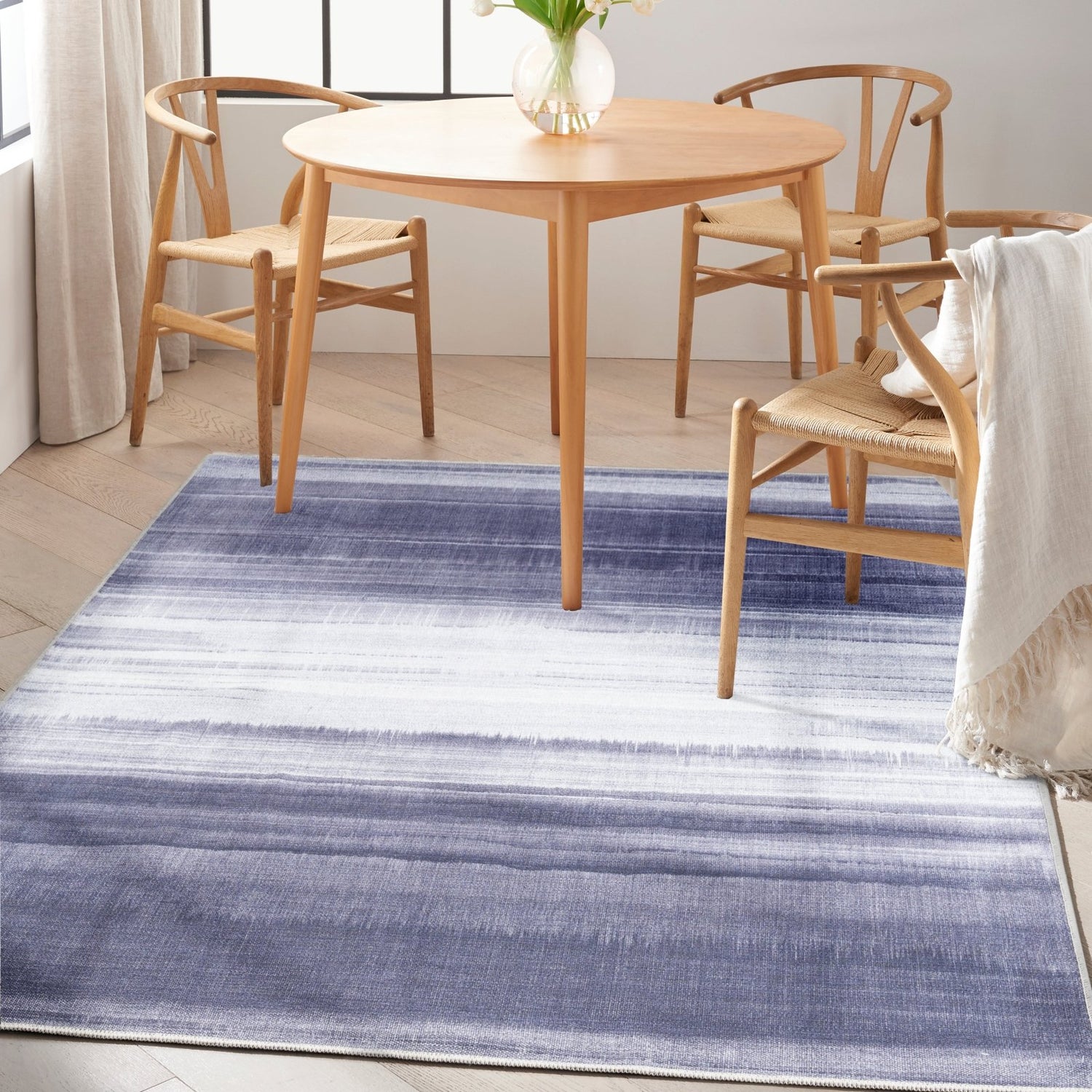 Calvin Klein CK031 Launder Grey Blue Rug - Love-Rugs