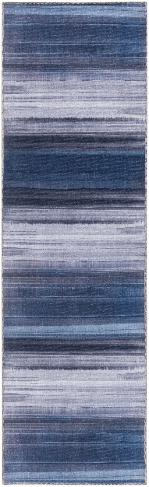 Calvin Klein CK031 Launder Navy Runner Rug - Love-Rugs