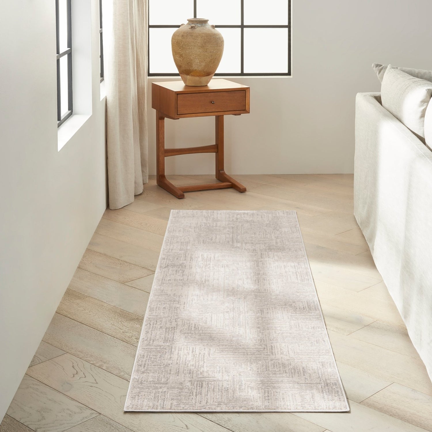 Silver Runner Rug Calvin Klein Irradiant IRR01 Silver Runner Rug – Love-Rugs