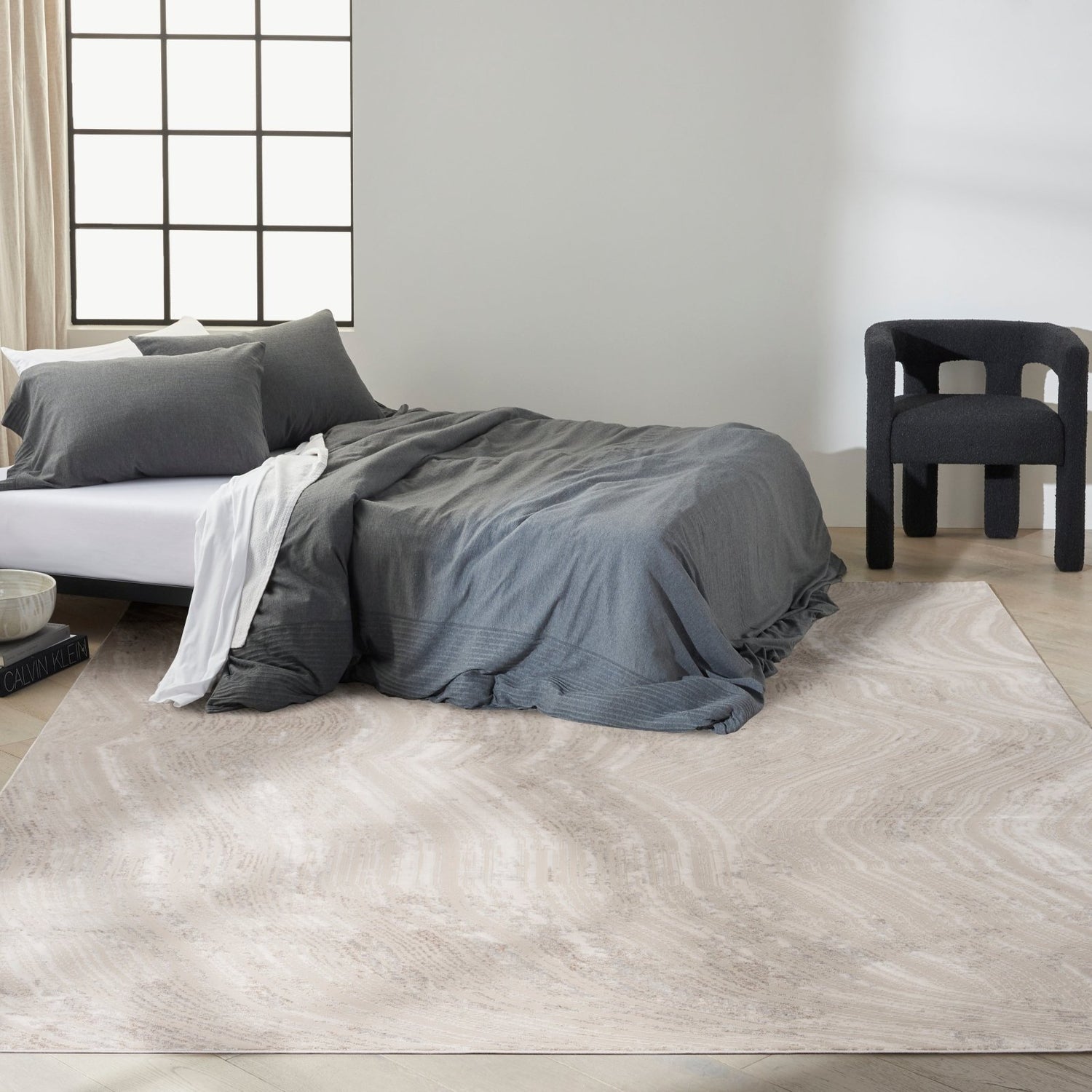 Calvin Klein Irradiant IRR04 Silver Grey Rug - Love-Rugs