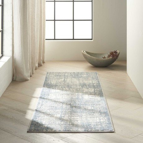 Calvin Klein Rush CK950 Ivory / Blue Runner Rug - Love-Rugs alternate image