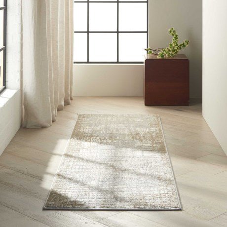 Calvin Klein Rush CK950 Ivory / Taupe Runner Rug - Love-Rugs