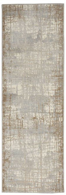 Calvin Klein Rush CK950 Ivory / Taupe Runner Rug - Love-Rugs