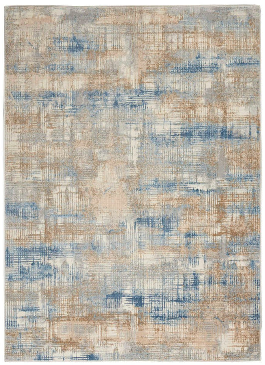Calvin Klein Rush CK951 Blue / Beige Rug - Love-Rugs