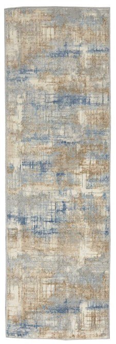 Calvin Klein Rush CK951 Blue / Beige Runner Rug - Love-Rugs