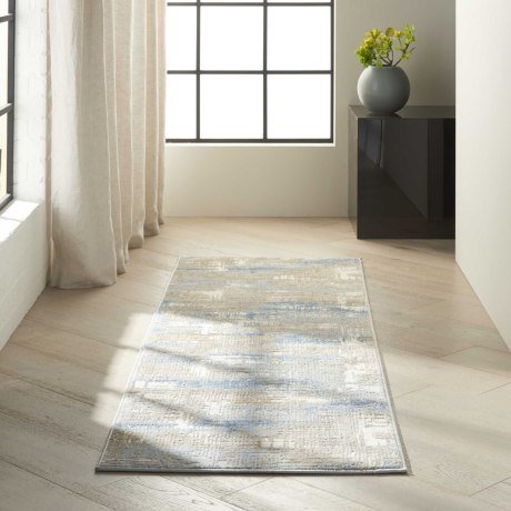 Calvin Klein Rush CK951 Blue / Beige Runner Rug - Love-Rugs