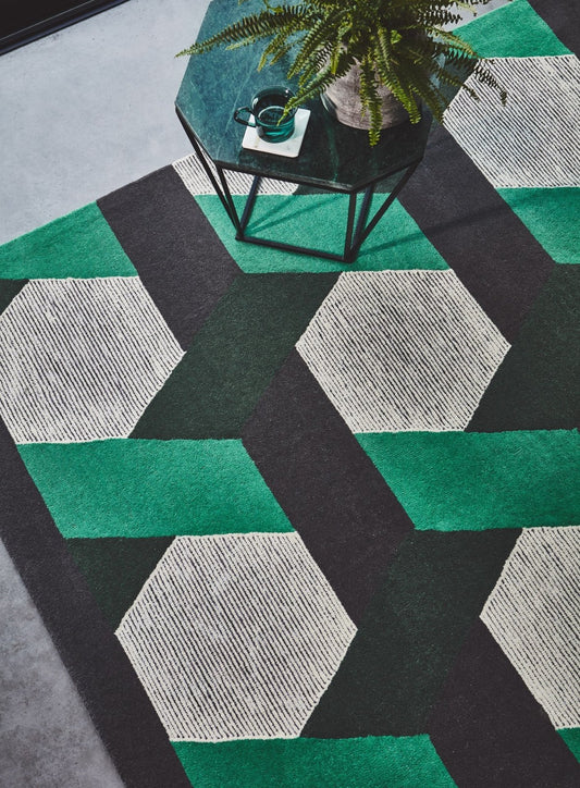 Camden Green Rug - Love-Rugs alternate image