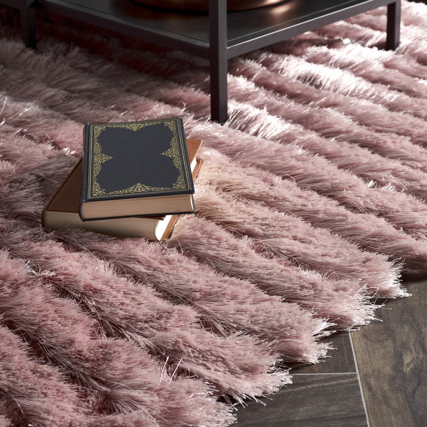 Carved Glamour Blush Pink Rug – Love-Rugs