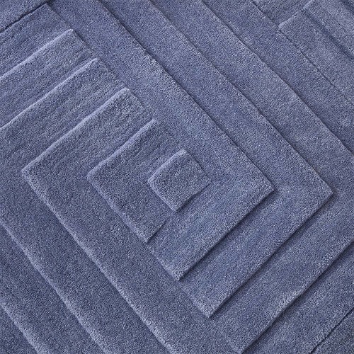 Carved Maze Blue Rug - Love-Rugs alternate image
