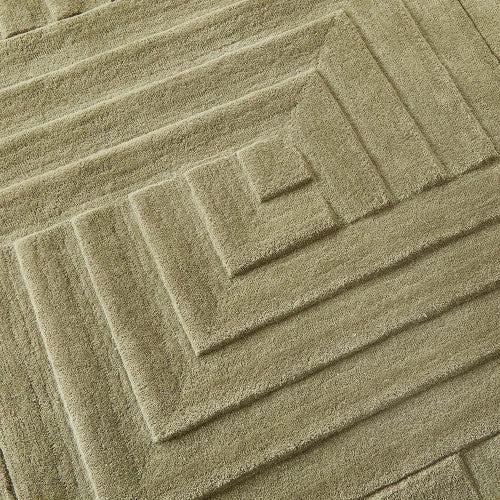 Carved Maze Green Rug - Love-Rugs