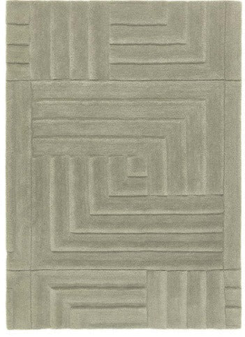 Carved Maze Green Rug - Love-Rugs