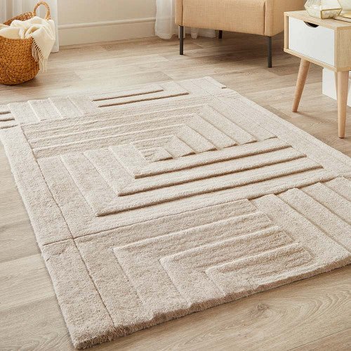 Carved Maze Pumice Stone Rug - Love-Rugs