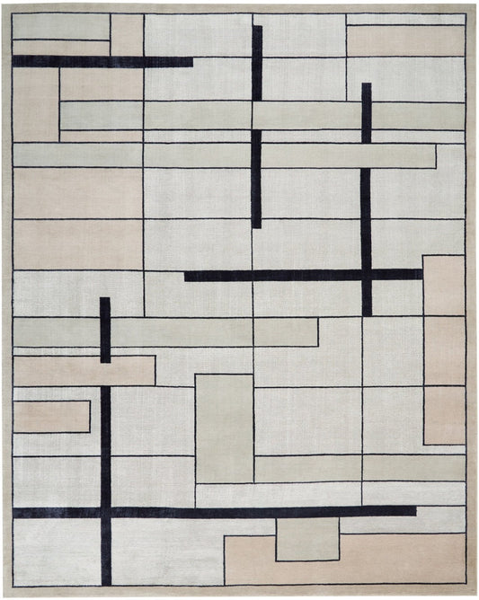 Christopher Guy Wool & Silk Collection CGS19 SILVERY MOON Rug - Love-Rugs