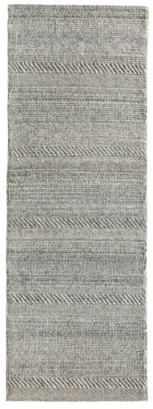 Chunky Knit Grey Runner Rug - Love-Rugs