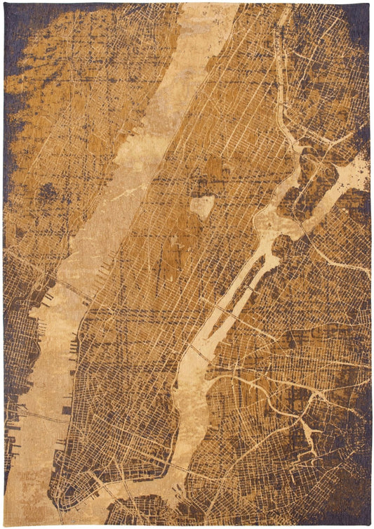 Cities New York Gatsby Gold 9315 Rug - Love-Rugs