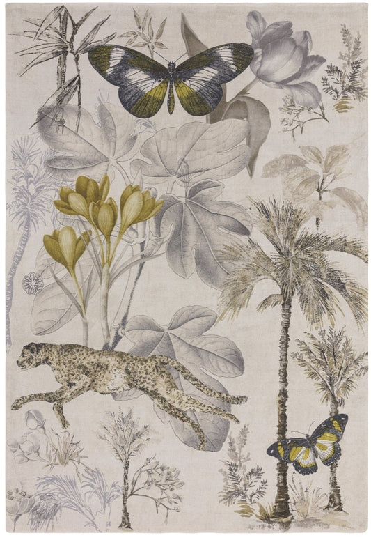 Clarke & Clarke Botany Charcoal Rug - Love-Rugs