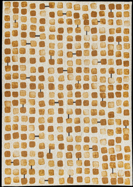 Cobblestone Peach Party Rug - Love-Rugs