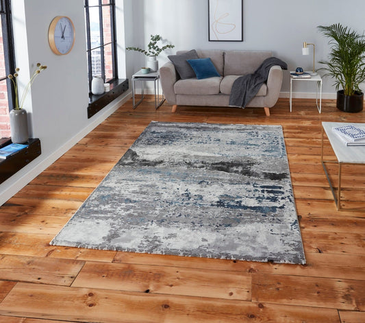 Craft 19788 Grey / Navy Rug - Love-Rugs alternate image