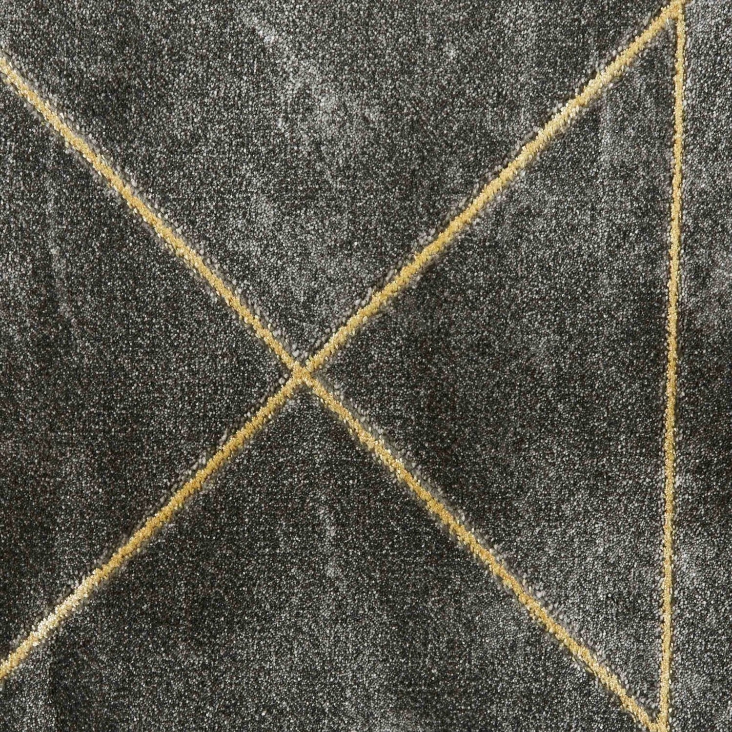 Grey Gold Metallic Rug Craft 23486 Dark Grey Gold Rug – Love-Rugs