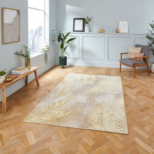 Creation 50051 Beige/Gold Rug - Love-Rugs alternate image