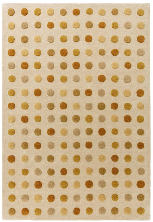 Dotty Gold Rug - Love-Rugs