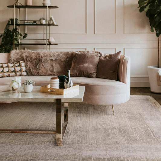 Elodie Champagne/Gold Rug - Love-Rugs