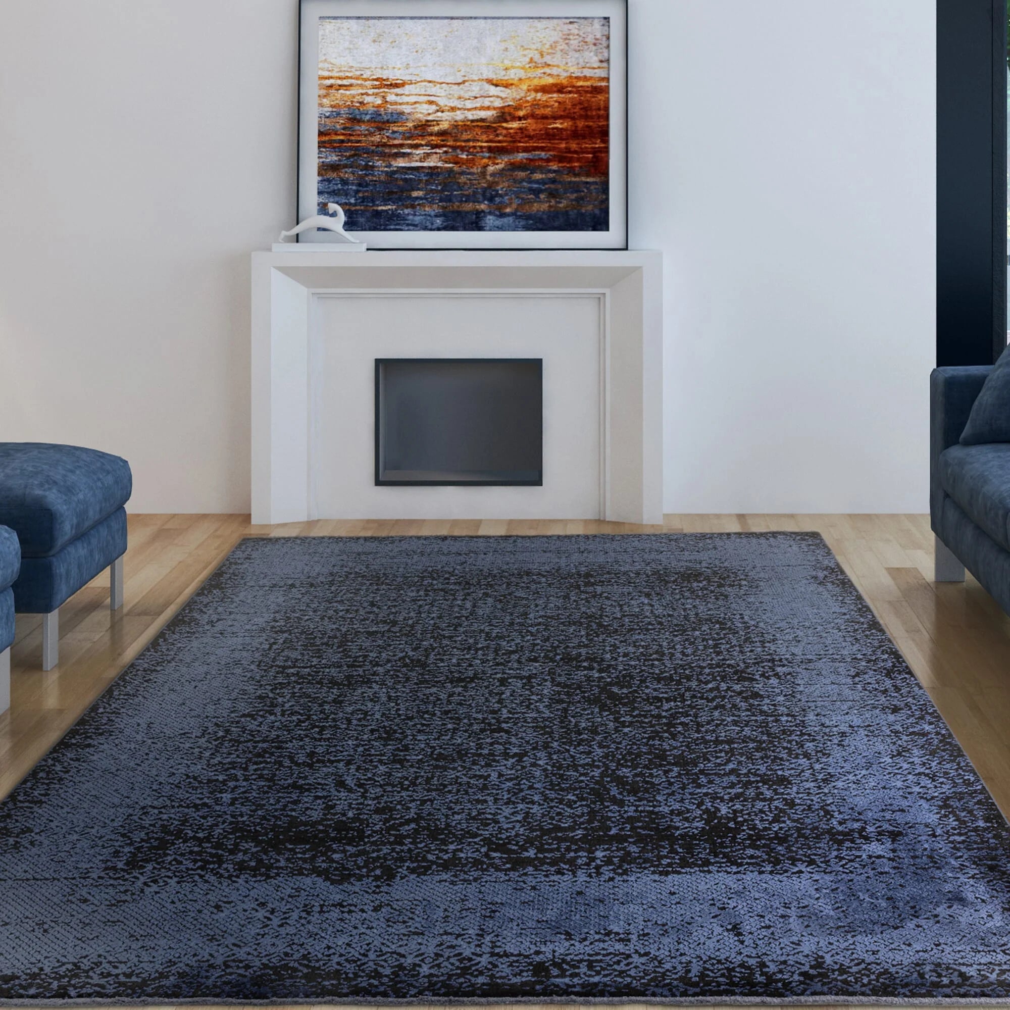 Elodie Indigo/Black Rug – Love-Rugs